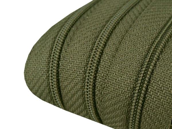 Reißverschluss spiralförmig 3 mm Olive